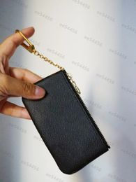 5A quality Genuine Leather Holders Purse small Luxurys Designers Fashion handbag Men Women's Coin Card Black Lambskin Mi303n