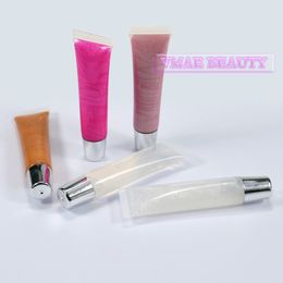 Vmae Wholesale Custom Private Label Lip Gloss Long Lasting Waterproof Clear Glitter Matte Squeeze Tube Lipgloss