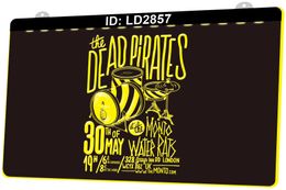 LD2857 Beautiful Gig Posters The Dead Pirates Light Sign 3D Engraving LED Wholesale Retail