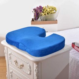 Travel Breathable Seat Cushion Coccyx Orthopedic Memory Foam U Seat Massage Chair Cushion Pad For Car Office Home Decoration 210611