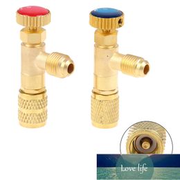 1pc R410A R22 Air Conditioning Refrigerant Liquid Safety Valve 1/4 "Safety Adapter Air Conditioning Repair And Fluoride Factory price expert design Quality