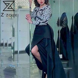 Getspring Women Dress Sequins Patchwork Vintage Black Dresses Plus Size Long Sexy Printing Summer Clothes 210513