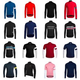 RAPHA Pro team Spring/Autum Men's Cycling Long Sleeves jersey Road Racing Shirts Riding Bicycle Tops Breathable Outdoor Sports Maillot S21050717