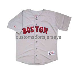 NEW Ted Williams Grey Road Jersey XS-5XL 6XL stitched baseball jerseys Retro