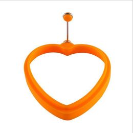 Round Fry Egg Ring Poach Mould Silicone Egg Moulds Heart Shape Egg Tools Rings Pancakes Baking Accessory