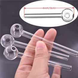 US popular Glass Oil Burner pipe smoking accessories 4inch Glass Tube Oil Burning Pipe wholesale price