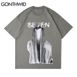 Oversized Streetwear Tshirts Hip Hop Creative Punk Rock Gothic Tee Shirts Men Summer Harajuku Fashion Short Sleeve Tops 210602