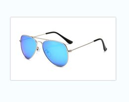 High Quality Sunglasses Metal Flash Mirror Sun Glasses For Men Women Glass Lenses UV Protection