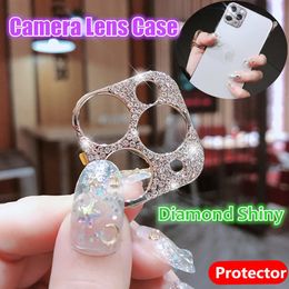 Cases For iPhone 13 11 12 Pro Max Back Camera Lens Protective cover Shiny Bling Diamond mini Protector Phone Accessories