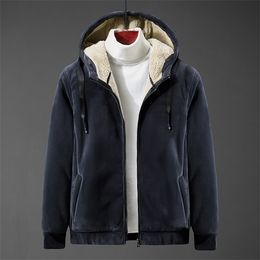 wool hoodie men's lamb wool hooded hoody Cashmere sweatshirts plus velvet thickening elderly large size winter clothing L-8xl Y0809