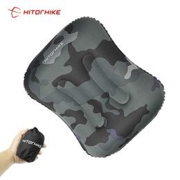 Hitorhike Travel Office Foldable Pillow Inflatable Pillow Ultralight Outdoor Sleeping Gear Mini Travel Aeros Pillow Cushion Soft Y0706