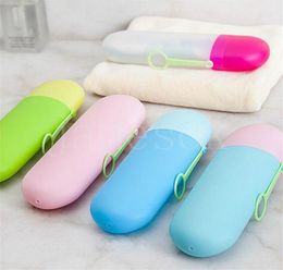 Portable Outdoor Washing and Gargling Storage Box Travel Necessities Candy Color Toothpaste Toothbrush Boxes DB641