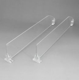 Retail Supplies Plastic Automatic Refill Pushing Pusher Divider Shelf Rack Cigarettes Products Package Merchandise Rail System in Supermarket Stores 10pcs