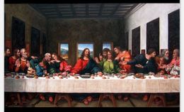 The Last Supper byLeonardo Da Vinci Oil Paintings Reproduction Hand Painted Classical Figure Canvas Art for Living Room Home Decor,No Frame