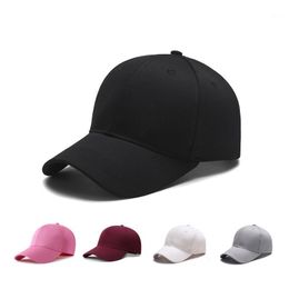 Ball Caps Black Adult Unisex Casual Solid Adjustable Baseball Snapback Cap Casquette Hats Fitted Gorras Dad For Men Women