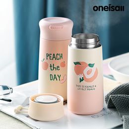 Creative Girl Vacuum Flask Simple Portable Student Large Capacity Water Bottle Couple Cup