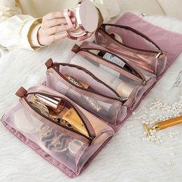 New Folding Cosmetic Makeup large Capacity Hanging Wash s Women Beauty Case Travel Organiser Toiletry Bag
