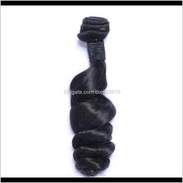 Indian Virgin Human Hair Loose Wave Curly Unprocessed Remy Hair Weaves Double Wefts 100G/Bundle 1Bundle/Lot Can Be Dyed Bleached Idduu Jthrt