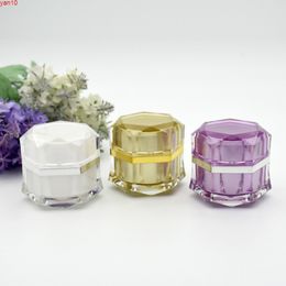 5g 10g Empty Eye Face Cream Jar Body Lotion Packaging Bottle Travel Acrylic Purple Container Cosmetic Makeup 100PCShigh qty