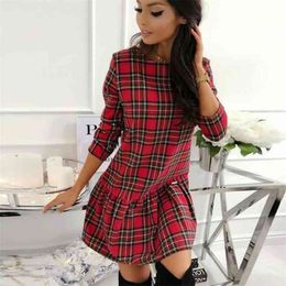 Dresses for Women Christmas Bodycon Fashion knitted Print Woman Dress Long Sleeve Autumn Winter Clothing for Female D30 210322