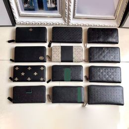 Top quality Classic women long style Luxurys Designers Wallet mens leather pvc Business credit card holders men wallets Purse Card248V