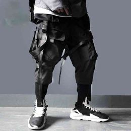 Multi Pockets Cargo Pants Men Harajuku Casual Track Trouser Hip Hop Streetwear Techwear Pants Joggers Men H1223