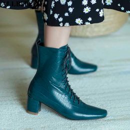 ALLBITEFO size 34-42 natural genuine leather women boots winter fashion women's high heel shoes ankle boots motocycle boots 210611