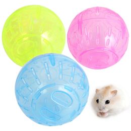 Small Animal Supplies Plastic Pet Rodent Mice Jogging Ball Hamster Gerbil Rat Exercise Portable Funny Solid Running Balls Play Toys Accessory