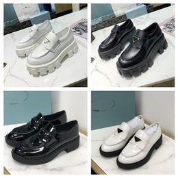 Platform Women Quality Casual Shoes Desinger Triangle Logo Black Matte Increase High Sneakers Cloudbust Classic Men Shoe Loaf Patent Monolith Pbxi