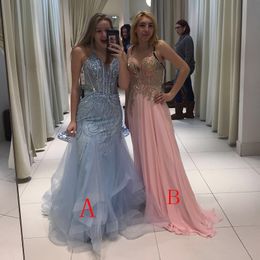 Luxury Girls Prom Dress Beaded Crystals Floor Length Sleeveless Party Gown Tailor Made Plus Size Available