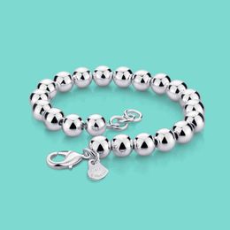 Women 925 Sterling Sier Bracelet Simple Style Claws Chain Effects Sier Not Removed 6mm16-20cm Size Charm Female Accsori