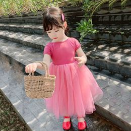 2-8 years old girls clothes summer dress baby birthday party Korean comfortable and breathable fashion quality children clothing Q0716