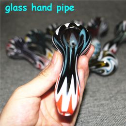 tobacco hand pipe glass burner Mini Smoking pipes Blunt for dry herb dabber tools wax