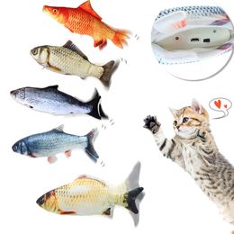 Dancing Jumping Moving Floppy Fish Cat Toy 14 kinds of fish to choose from Simulation Fish Pet Funny cat toy