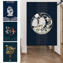 Curtain & Drapes Cloth Door Japanese Style Hanging For Living Room Kitchen Cabinet Partition Home Entrance Half-curtain