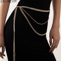 Vintage Punk Statement Gold Colour Multi Layer Waist Chain Women 2021 Trend Sexy Body Jewellery High Quality Accessories Whole