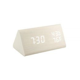 Other Clocks & Accessories Voice Control LED Temperature And Humidity Wood Digital Electronic Alarm Clock Wooden
