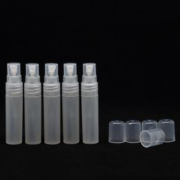 5ml Transparent plastic perfume bottle atomizer empty 5CC mini refillable spiral spray pump container DH8881