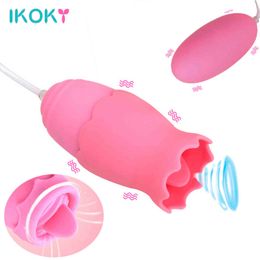 NXY Vibrators Dual For Women Clitoris Licks Vibrating Vaginal Ball Anal Plug Massager Sex Toys Adult Masturbator Erotic Machine Shop 1119