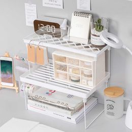 Home Organizer Storage Shelf Space Saving Decoration Foldable For Kitchen Convenience Desk Organization Kitchen Accessories 210705
