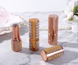 leather lined pearl Rouge Packing Bottles tube air lipstick wrap