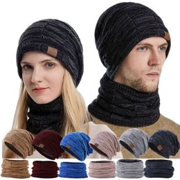 Outdoor Hot Men Winter Knitted Hat Add Fluff Lined Warm Windproof Hats For Men Keep Face Ear Warmer Male Cap Beanies New Y21111