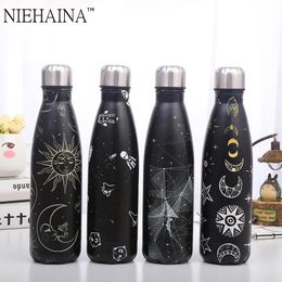 Double-wall Insulated Vacuum Flask Stainless Steel Space Series Coke For Sport Water Bottles Portable Thermoses