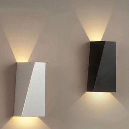 Modern Indoor Wall Sconce LED Lamp 8W Aluminium Bedsides Reading Porch Garden Lights AC90-260V Lamps