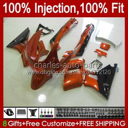 Injection For KAWASAKI NINJA orange blk new ZZR400 ZZR600 1993 1994 1995 1996 1997 1998 1999 07 84HC.161 ZZR 400 600 ZZR-400 2001 2002 2003 2004 2005 2006 2007 Fairings