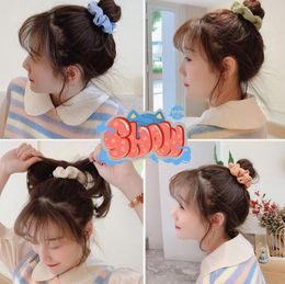 newGirl Scrunchy Hairbands Candy Color Rubber Band Female Headband Ponytail Hair Rope Accessories 8 Colors EWC7044