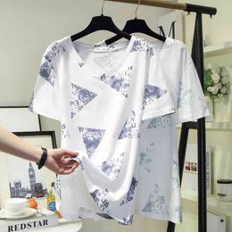 Harajuku Summer short Sleeve Tshirt Women T Shirt Womens Tops Poleras De Mujer letter T-shirt Vetement Femme Blusa 210604