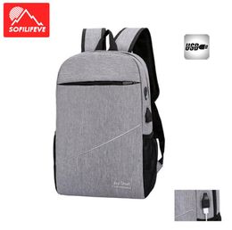 Outdoor Bags USB Charging Port Shoulder Bag For Men Women Business Travel Large Capacity Leisure Backpack Luggage Handbag