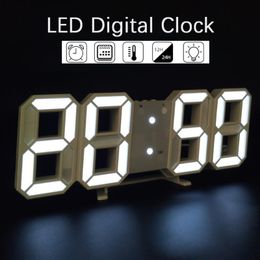 Large LED Digital Wall Clock Date Time Celsius Nightlight Display Table Desktop Clocks Alarm From Living Room