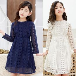 Hermoso Blanco Vestidos para niñas 2017 A-Line / Princess V-Cuello Sin  Mangas Apliques Flor Rebordear